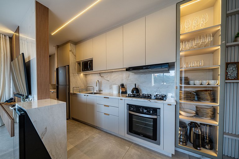 Duplex alto padrão beira mar em Bombas