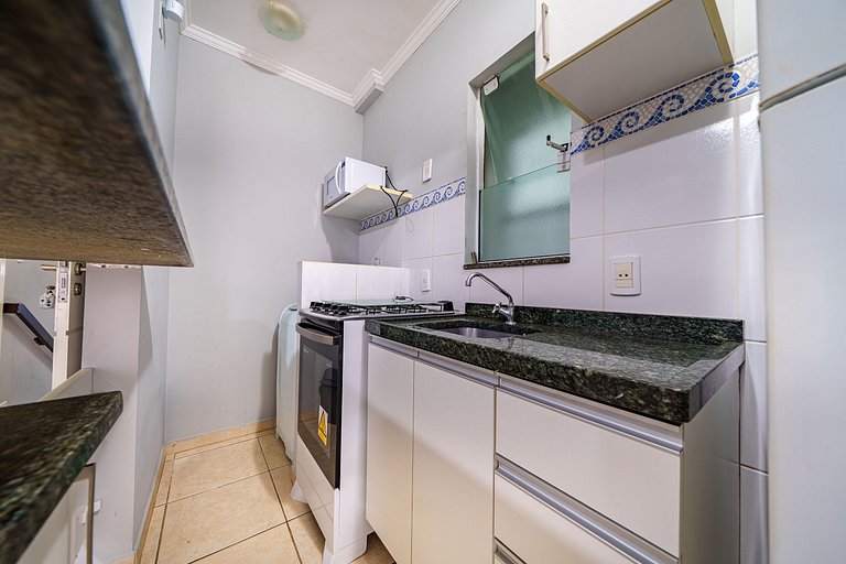 Apartamento espaçoso casal 50 metros da praia