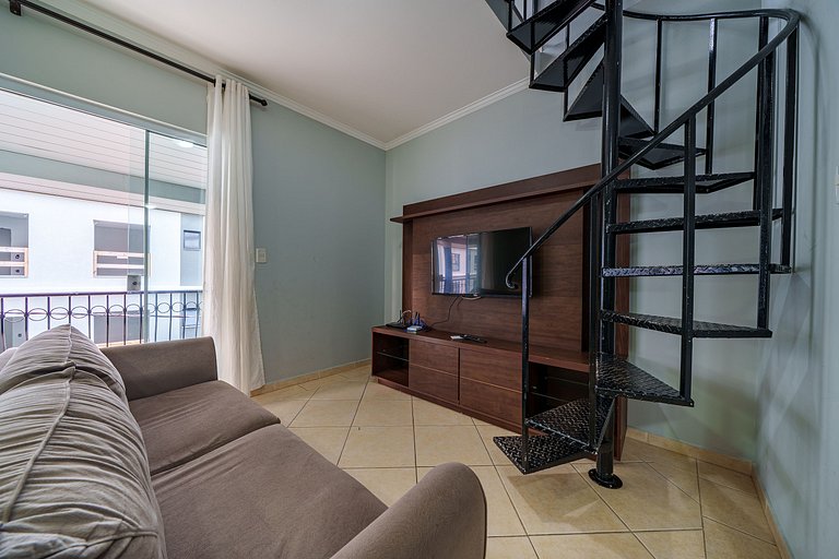 Cómodo apartamento para familia en Bombinhas.