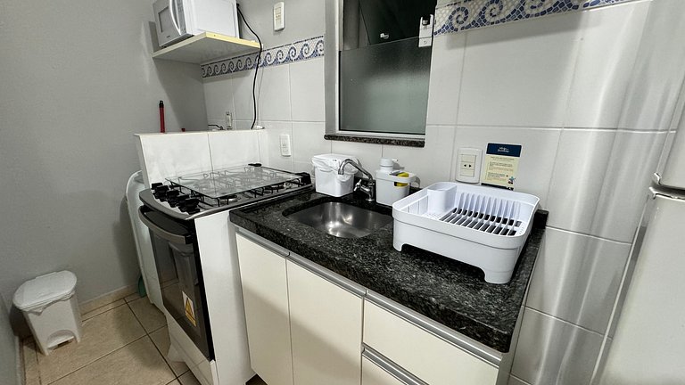 Apartamento espaçoso casal 50 metros da praia