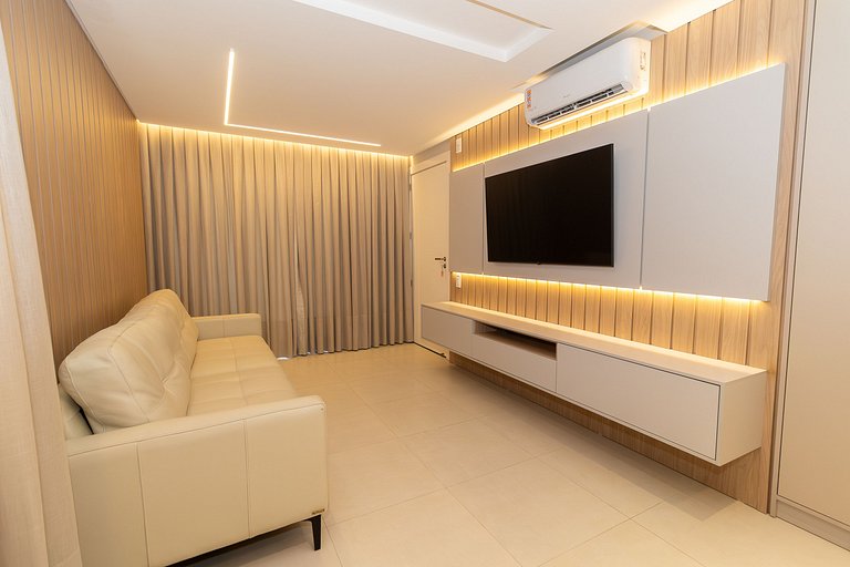 Cobertura duplex beira mar com 3 quartos em Bombas