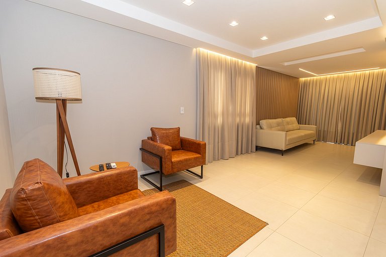 Cobertura duplex beira mar com 3 quartos em Bombas