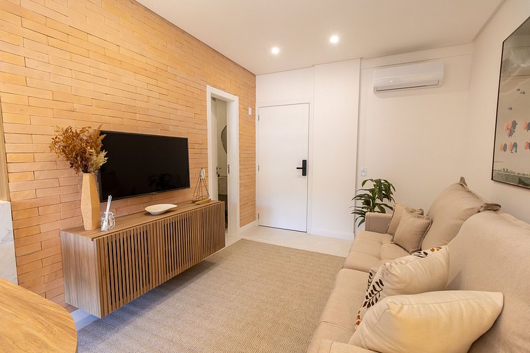 Apartamento novo para família 2 suítes Bombas