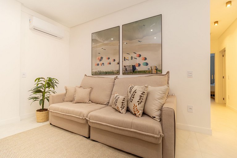 Apartamento novo para família 2 suítes Bombas