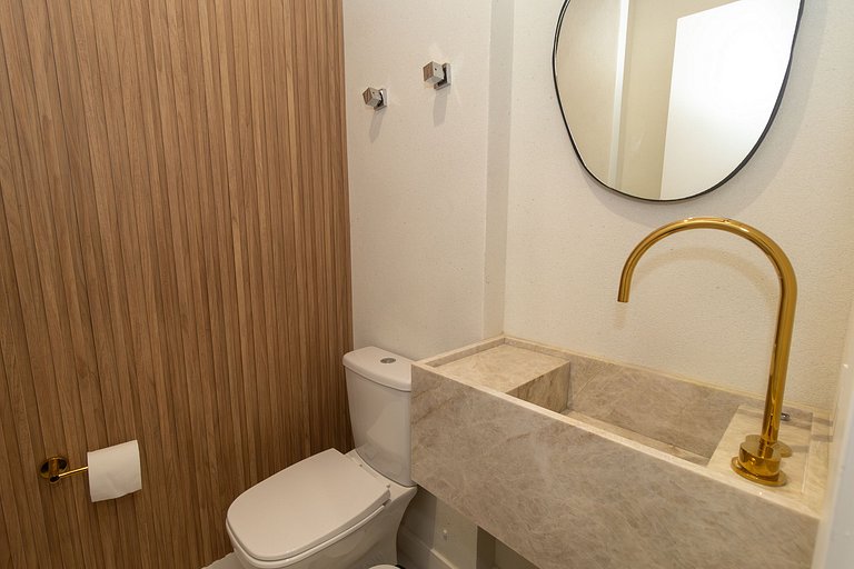 Apartamento novo para família 2 suítes Bombas