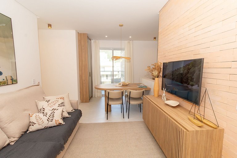 Apartamento novo para família 2 suítes Bombas