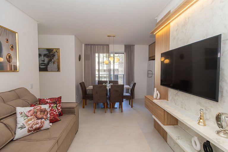 Apartamento novo para família 2 suítes Bombas