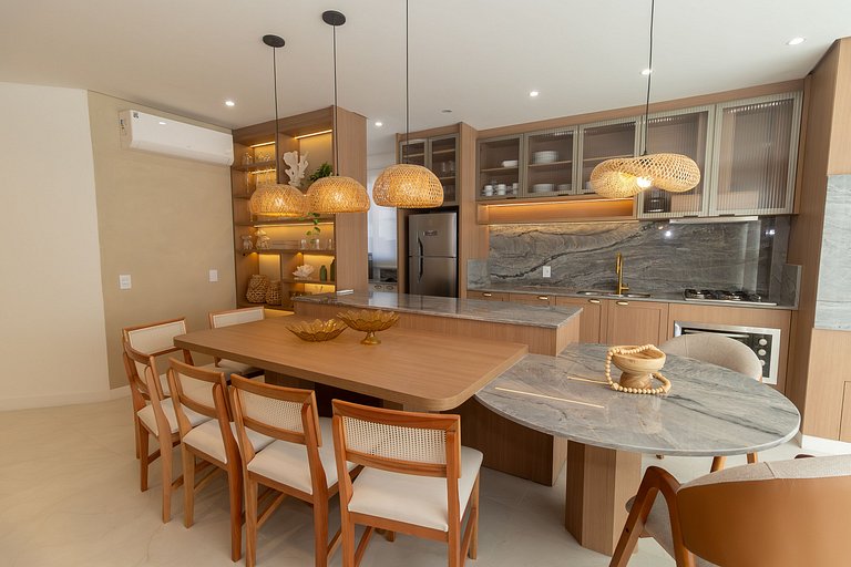 Frente al mar en Bombas con 3 suites