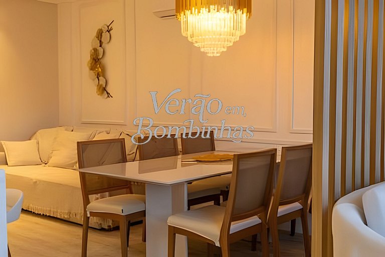Apartamento 3 suítes beira-mar em Bombas
