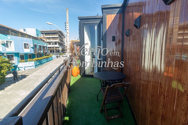 Acomodação beira-mar Bombas para Casal Moon House