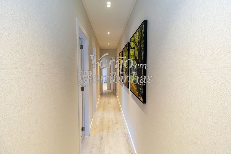 Apartamento 3 suítes beira-mar em Bombas